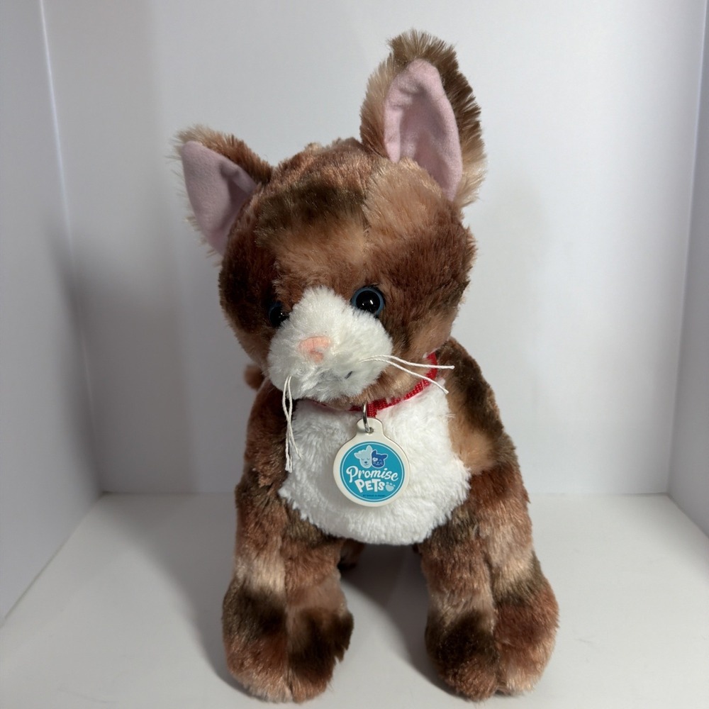 Build-A-Bear 2021 Promise Pet Calico 14" Kitty Cat Plush Stuffed Animal.